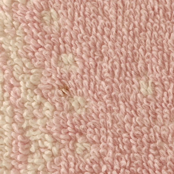 Vintage Fieldcrest 90% Cotton Pink Roses Bath Towel & Hand Towel Set Fringe - Picture 4 of 15